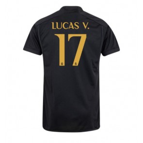 Lacne Muži Futbalové dres Real Madrid Lucas Vazquez #17 2023-24 Krátky Rukáv - Tretina
